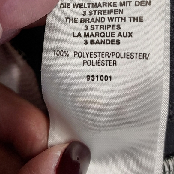 Adidas women's black jogging pants large front pockets - Picture 7 of 10